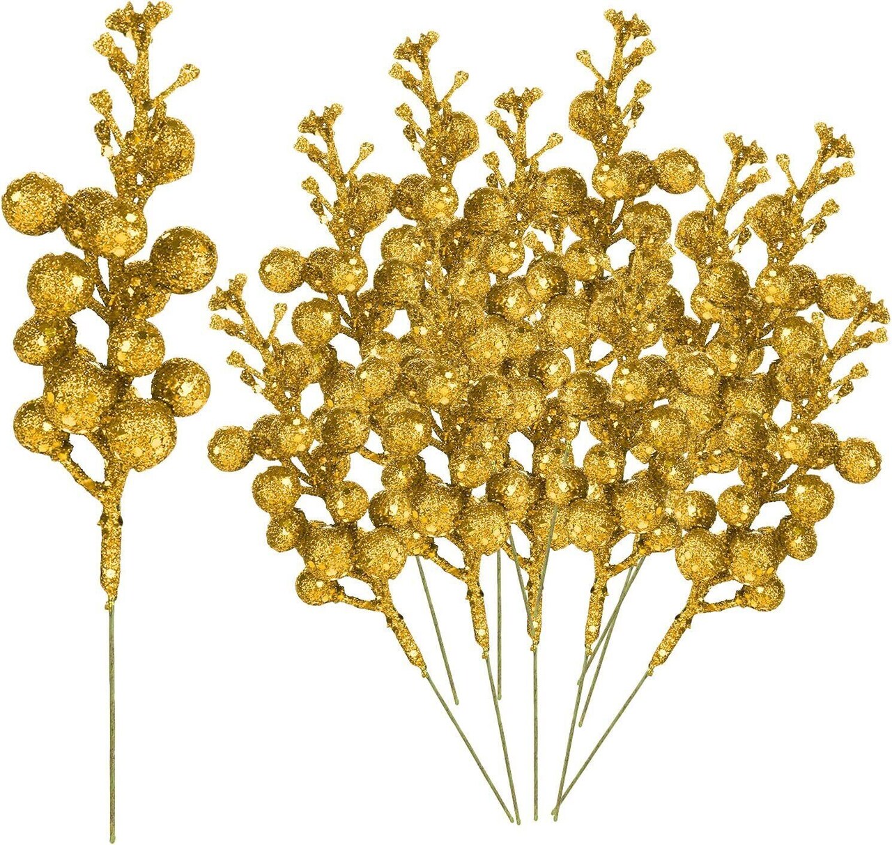 Kitcheniva Christmas DIY Tree Stems Wreath Decoration 10 Packs